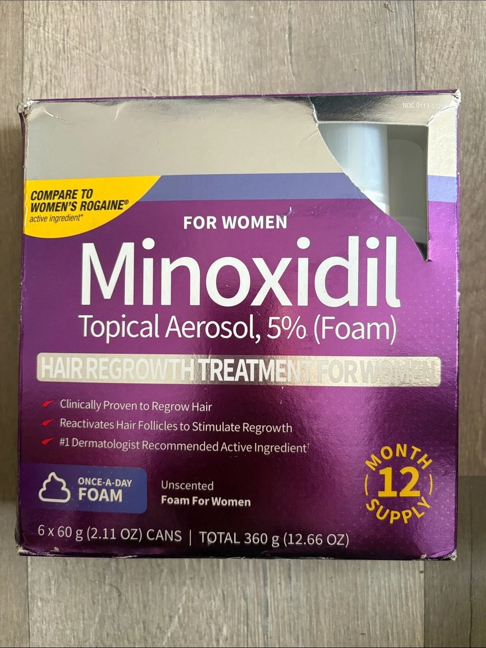 Topical Aerosol 5% Foam for Women - Purple